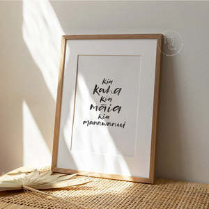 Maimoa Creative: 'Kia kaha' Art Print - Maimoa Creative