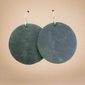 Whakakai Pounamu (Disc Earrings) - 3
