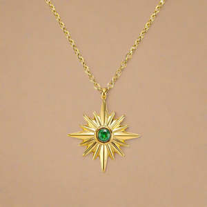 Necklaces: Celeste Necklace (Gold) - Pāmu