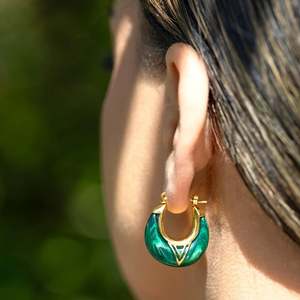 Earrings: Niho Taniwha Hoops - Rerehua Boutique