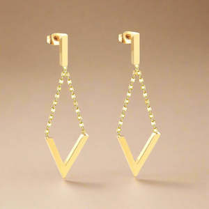 Rachel Earrings (Gold) - Pamu