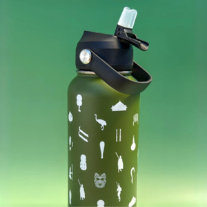 Pepi Tamariki: 32oz (946mL) Thermal Insulated Wide Mouth Drink Bottle – Flex Straw Cap