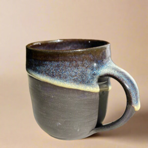 Handled Ceramic Mugs (Dark Blue) - Kaelebs Kups