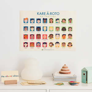 Pepi Tamariki: My Feelings Poster (English/Te Reo Māori) - Little People, Big Emotions