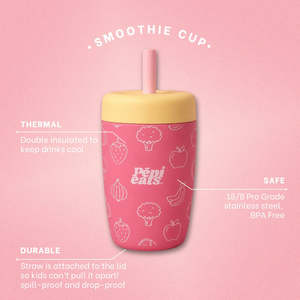 All: Smoothie Cup (Pink) - Pēpi Eats