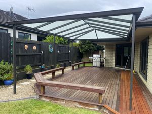 Outdoor Cover for Patio Gable Outdoor Canopy PVC Roof