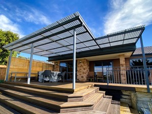 Pergola Tauranga Monopitch Outdoor Canopy Polycarbonate Roof