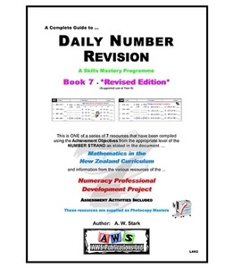 Products: L4N2: Daily Number Revision – Book 7 – AWS Publications