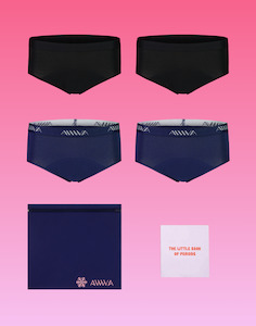 TEEN RANGE: Teen Period Kit - 4 Pack Briefs