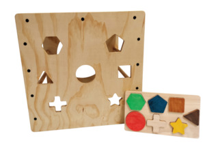 Pikler Cube + Cube Shapes Puzzle