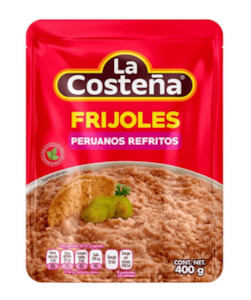 Mexican Beans: Peruano Refried Beans 430g BBD 12 JAN 2024