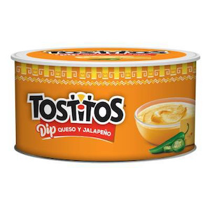 Mexican Snacks: Tostitos Queso Suave Dip 255g (DENTED CAN)