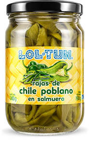 Rajas de Chile Poblano 340 g