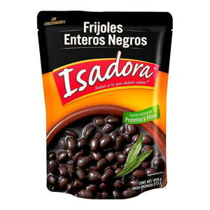 Mexican Beans: Whole Black Beans Isadora 454g