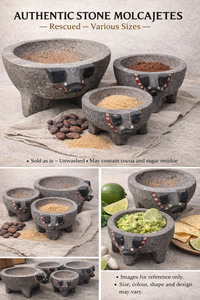 Rescued Stone Molcajetes (Various Sizes)