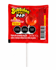 Bubbaloo Pik Pop Mango Chamoy Lollipop (BBD APR 2026)