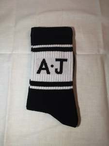 Socks: Black A.J Socks