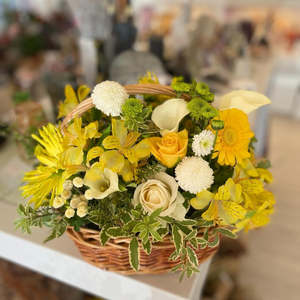 All Flowers: Basket of Yellow Sunshine