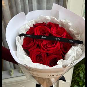 Red Roses  - Luxe White Wrapped - Preorder