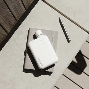 Memobottle: A6 memobottle (Stainless Steel) – White