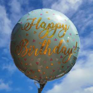 Gift Ideas For Kids: Happy Birthday -   Foil Balloon on a Stick