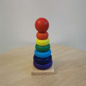 Rainbow Wooden Stacker