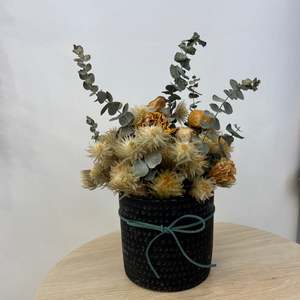 Rustic Black Pot Arrangement
