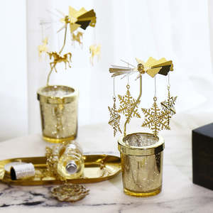 Xmas: Tea Light Carrousel With Cup