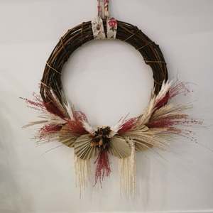 Wreaths: Red Bramble Palm Wreath