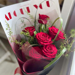 Shop All Flowers: Red Romance Bundle (Flowers, Chocolate, Balloon)