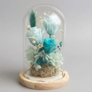 Dome: Teal Flower Dome