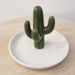 Cactus Ceramic Jewellery Plate