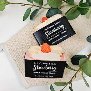 Body: 7th Cloud Soap - Strawberry & Coconut Cream