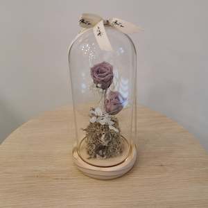 dome: Lavender Quartz Tall Dome - With seed Lights