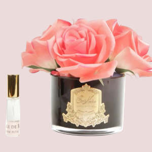 Gift: COTE NOIRE PERFUMED NATURAL TOUCH 5 ROSES - BLACK - PEACH - GMRB65
