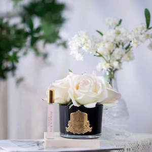 Home Fragrance: Côte Noire Perfumed Natural Touch 5 Roses - Black - Pink Blush - GMRB62