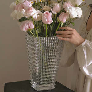Vases: Crystal Vase (Beveled)