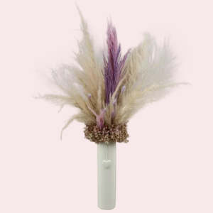 Lilac Heart Dried Floral Arrangement