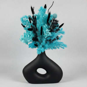 Abstract Donut Arrangement - Tiffany Blue