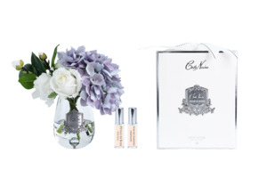 Cote Noire: Cote Noire Tea Rose & Hydrangea TRH05-Blue & White