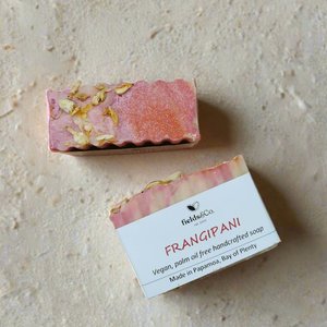 Fields Co Handmade Soaps: Frangipani handmade soap - fields&Co.