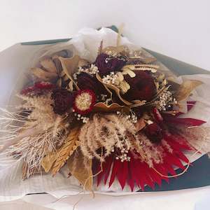 Banksias in burgundy Bouquet