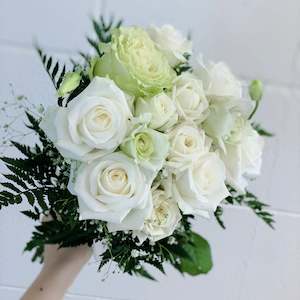 Wedding Flowers: Bridal Bouquet- Green White Rose