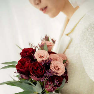 Wedding Flowers: Bridal Bouquet- Red Bright Choice