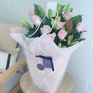All Flowers: Rose and Lily Bouquet