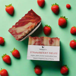 New: Strawberry Fields handmade soap - fields&Co.