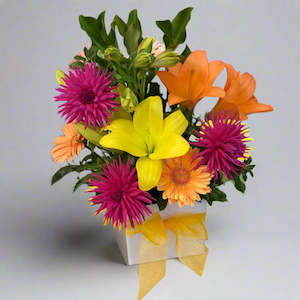 All Flowers: Bright Vibes Boxed Arrangement