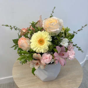 Pastels in Ceramic Arrangement