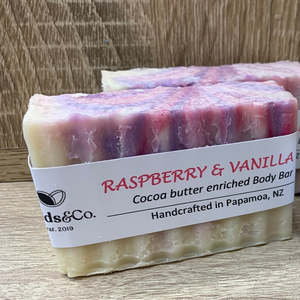 New: Raspberry & Vanilla inspired handmade soap - fields&Co