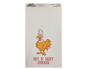 Bags Paper: Jumbo Plain Chicken Foil Bag 320x185x40 250/pkt